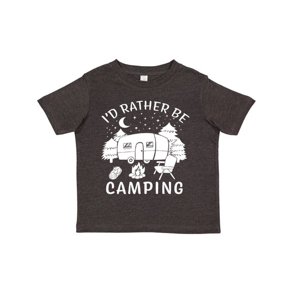 Inktastic I'd Rather Be Camping Boys or Girls Toddler T-Shirt