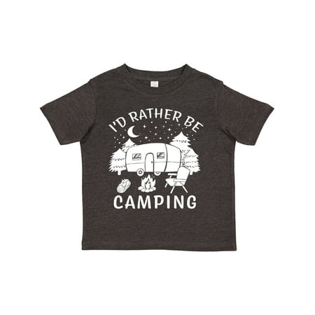 

Inktastic I d Rather Be Camping Gift Toddler Boy or Toddler Girl T-Shirt