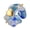 Blue, variant on 7829 Colorful Geometric Resin Ring Lightweight Design Amber Tone Jewelry Gift Comfort Fit Colorful Resin Accessory For Women Men