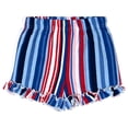 thumbnail image 4 of Barbie Toddler Girls' 2-Piece Sleeveless Tank Top and Shorts Set Red Navy Stripe, 4 of 5