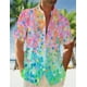 thumbnail image 2 of Camisas hawaianas de verano 2024 para hombre, camisas casuales frescas con estampado 3D de atardecer para playa, camisas de manga corta con solapa, blusas de calle, ropa para hombre y mujer, 2 of 5