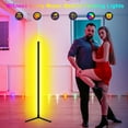 thumbnail image 2 of Neoglint Smart LED Corner Lamp RGB Atmosphere Floor Lamp Detachable Corner Light APP Control Remote, 2 of 8