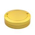 thumbnail image 2 of Metal Case Double Layer, Portable Travel Lip Balm Nose Pack Container Can, Sturdy Iron Pill Box for Pocket Storage Daily Use, Yellow, 2 of 6