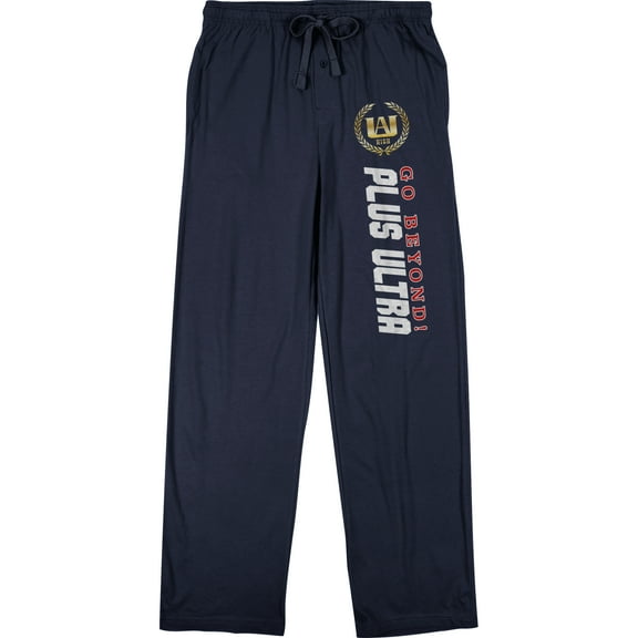 My Hero Academia UA High School Logo Men's Navy Blue Sleep Pajama Pants-3X-Large