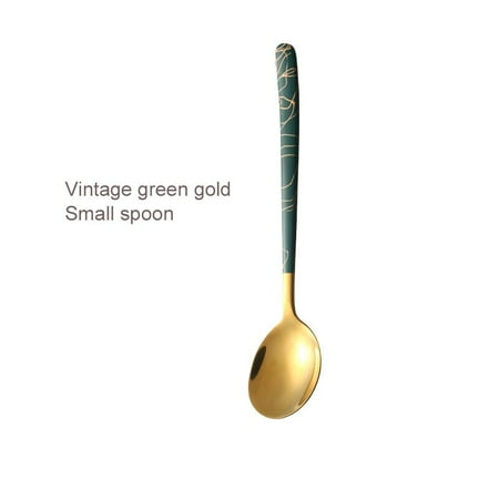 

2021 New 1PC Stainless Steel Spoon Creative Cute Elegant Ice Cream Spoon Impressing Coffee Spoon Plated Tableware Hot Sale
