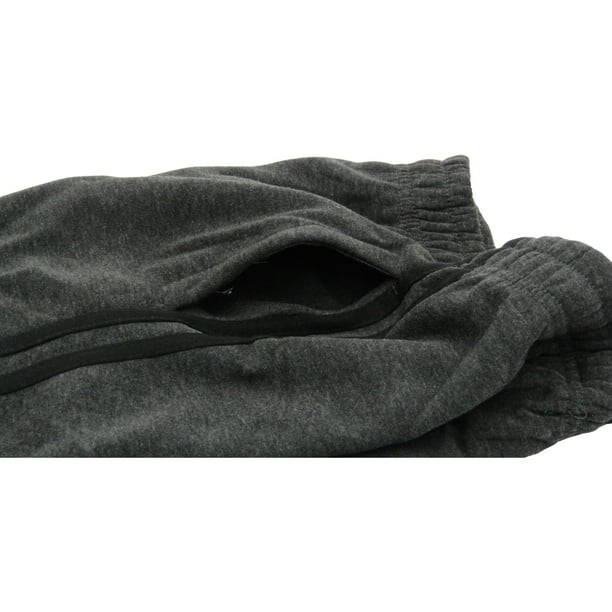 Omega Apparel Boys Fleece Lined Jogger Sweat Pants Running Active Sports 2 Side Pockets Black