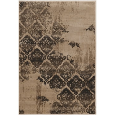 Jewel Clara Rug Beige Olive 5x7.6 Transitional Design Powerloomed Polypropylene