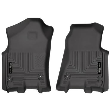 Husky Liners by RealTruck Weatherbeater Floor Mats Fits 2019-2024 Dodge Ram 1500, Crew Cab & Quad Cab Front Row, 2-pc Black-13741