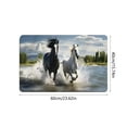 thumbnail image 3 of Fmbmuo Horse Print Entryway Rug Rectangle Multicolor Waterproof indoor/Outdoor Decorations, Absorbent Non-Slip Modern Floor Mats 16 x 24 inch, 3 of 5