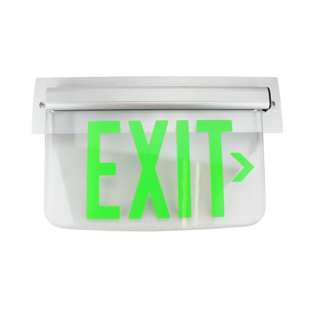 Dual Lite Hubbell Lewsgrna Le Series EdgeLit Led Exit Sign, Wall Mount