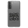 thumbnail image 1 of DistinctInk Clear Shockproof Hybrid Case for Galaxy S21+ PLUS 5G (6.7" Screen) - TPU Bumper Acrylic Back Tempered Glass Screen Protector - Santa Vibes - Christmas, 1 of 2