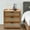 Original Wood Color, 3 Drawers, variant on ToppiJoy 3 Drawers Bamboo Nightstand with Rattan Pattern Sliding Door, Bamboo Bedside Table Modern Accent Side End Table for Bedroom Living Room (Dark Brown)