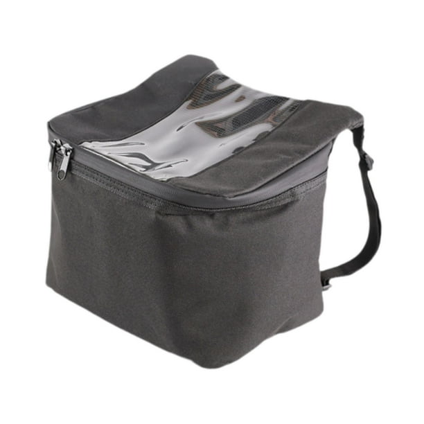 Bolsa impermeable para auriculares con pantalla táctil para teléfono móvil, bolsa frontal para manillar de motocicleta L Vertical