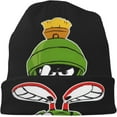 thumbnail image 2 of Marvin the Martian Beanie Winter Hats for Men Women Caps Warm Winter Caps Unisex Fashion Knit Cuffed Cap Black, 2 of 6