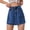 Dark Blue, variant on Womens Summer Mini A-Line Flare Skirts High Waisted Wrap Stretchy Y2K Black Skirt 2XL
