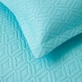 thumbnail image 2 of Smuge 3 Piece Daybed Cover Set, Double Sided Quilting Classic Design for All Season, Matching 2 Shams, 39"x75", Lake Blue, 2 of 10