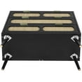 thumbnail image 2 of YOCWO Farmhouse 3 Drawer Rattan Dresser, Black, 32" Wide, 2 of 7