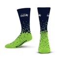 thumbnail image 1 of For Bare Feet NFL SEATTLE SEAHAWKS Spray Zone Crew Sock Team Color Youth, 1 of 4