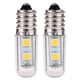 thumbnail image 1 of EeaseMX 2 bombillas de bajo consumo para frigorífico, bombillas LED para frigorífico, campana extractora y máquina de coser (E14, 110 V, luz blanca), 1 of 7