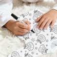 thumbnail image 6 of Shadoumai Halloween Pajamas Long Color Me for Cute Graphic Print Diy Hand Painted Pjs Fashion Long Set Sleepwear Shirt and Pant Matching 2 Piece Pajama Outfits, 6 of 8