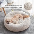thumbnail image 2 of Calming Dog Bed & Cat Bed, Anti-Anxiety Donut Dog Cuddler Bed, Warming Cozy Soft Dog Round Bed, Fluffy Faux Fur Plush Dog Cat Cushion Bed for Small Me, 2 of 4