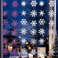 thumbnail image 4 of 120/12 piezas de tiras de adornos de copos de nieve navideños de papel, copos de nieve blancos artificiales, decoración colgante para árbol de Navidad para guirnalda de Año Nuevo DIY, 4 of 5