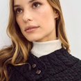 thumbnail image 2 of Ladies Cable Knit Poncho With Buttons, 2 of 3