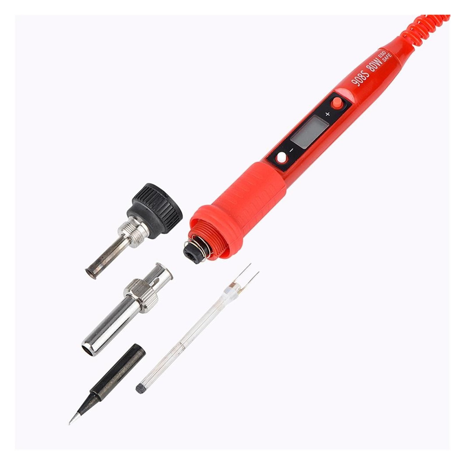 Electric Soldering Iron Kit,LCD Digital Welding Pen,BGA Soldering Iron Solder Welder Tip Tin Pencil For Home DIY 80W ,Accurate Temperature Control