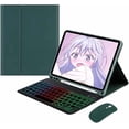 thumbnail image 1 of Samsung Tab A8 Funda con Teclado Retroiluminado de 10.5" con Teclado BT Desmontable, Verde, 1 of 4