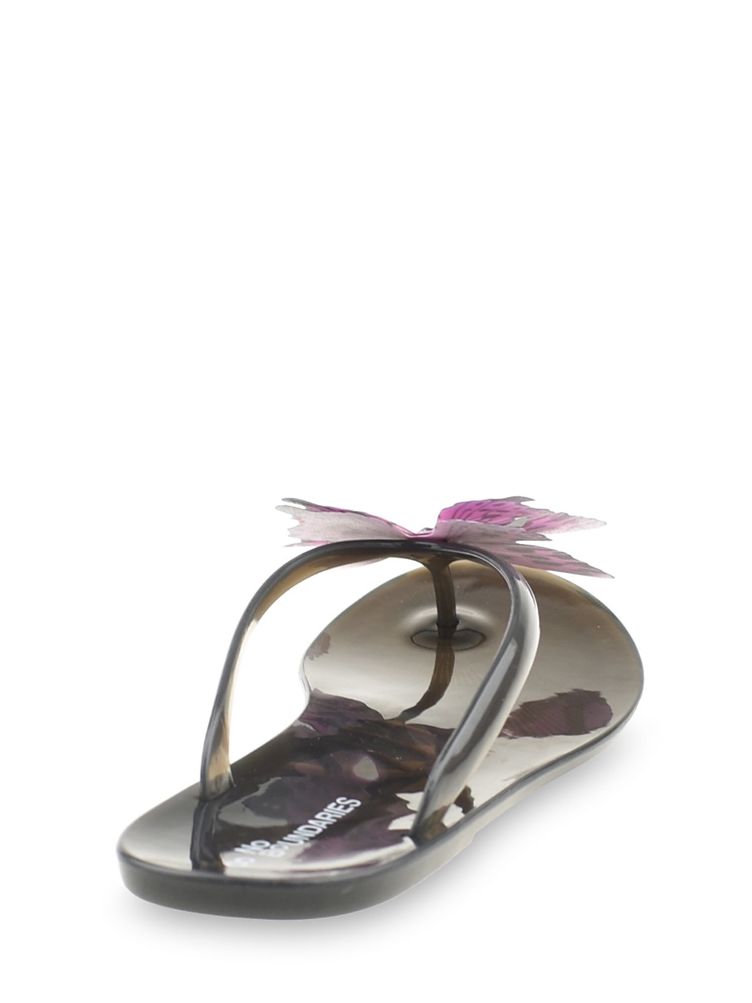 No Boundaries Butterly Applique Jelly Sandal