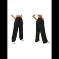 thumbnail image 2 of Pantalones Deportivos Holgados de Otoño para Mujer, de Pierna y Rectos, con Forro . Negro XL, 2 of 6