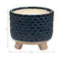 thumbnail image 4 of Sagebrook Home Ceramic Candle Woven Textured Candle, 4 of 10