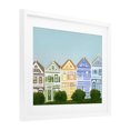 thumbnail image 3 of Stupell Industries Painted Ladies Houses White Framed Print Under Glass design by Evelyn Coleman, 17 x 21, 3 of 10