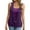 Purple, variant on Erwazi Solid Sparkly Tank Top for Women Sequin Sleeveless V Neck Tops