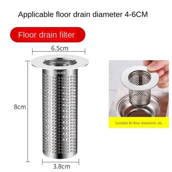 2Pcs Useful Anti-Pest Waste Drainer Kitchen Tool Sealing Cover Food Hair Stopper Floor Drain Filter Mesh Sink Strainer F