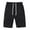 Black, variant on Chiccall Mens Hiking Cargo Shorts Casual Multi-Pocket Solid Color Cargo Shorts Summer Beach Loose Shorts
