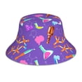 thumbnail image 3 of Daiia Chemistry Tools Pattern Bucket Hat - Trendy Cotton Sun Hat for Beach, Golf, Fishing - Fun Outdoor Vacation Boonie for Men and Women, 3 of 9