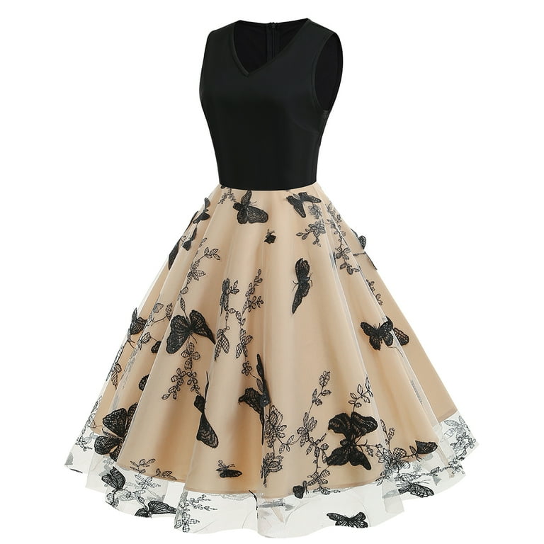 Ameri　UPPER EMBROIDERY FLARE DRESS Ameri VINTAGE（アメリ ヴィンテージ）UPPER EMBROIDERY FLARE