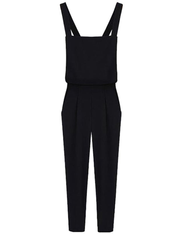 black overalls pants