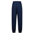 thumbnail image 5 of Womens Trousers Womens Casual Pants Navy Pants for Women Loose Pants Wide Leg Trousers Women with Pockets Fall Pants for Women, 5 of 5