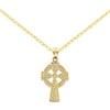 Primal Gold 14K Yellow Gold Celtic Cross Necklace