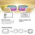 thumbnail image 5 of Yuyamidu Colorful Fish Scale Car Window Shades for Side Window Novelty Mesh Car Window Sun Shade for Baby 2 PCS Auto Window Sunshades for Kids Sun Glare and UV Rays Protection, 5 of 7