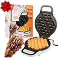 thumbnail image 6 of Bubble Waffle Maker - Electric Non-Stick Hong   Waffle Iron with  Recipe Guide, 6 of 6