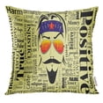 thumbnail image 1 of RYLABLUE Adulte Sarcasme Barbe Gras Jeter Taie d'Oreiller Housse de Coussin, 1 of 1