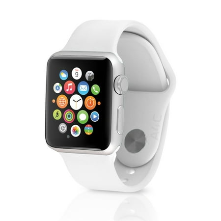 Apple Watch Sport 38mm Silver Aluminum Case W' White Sport Band (Refurbished)