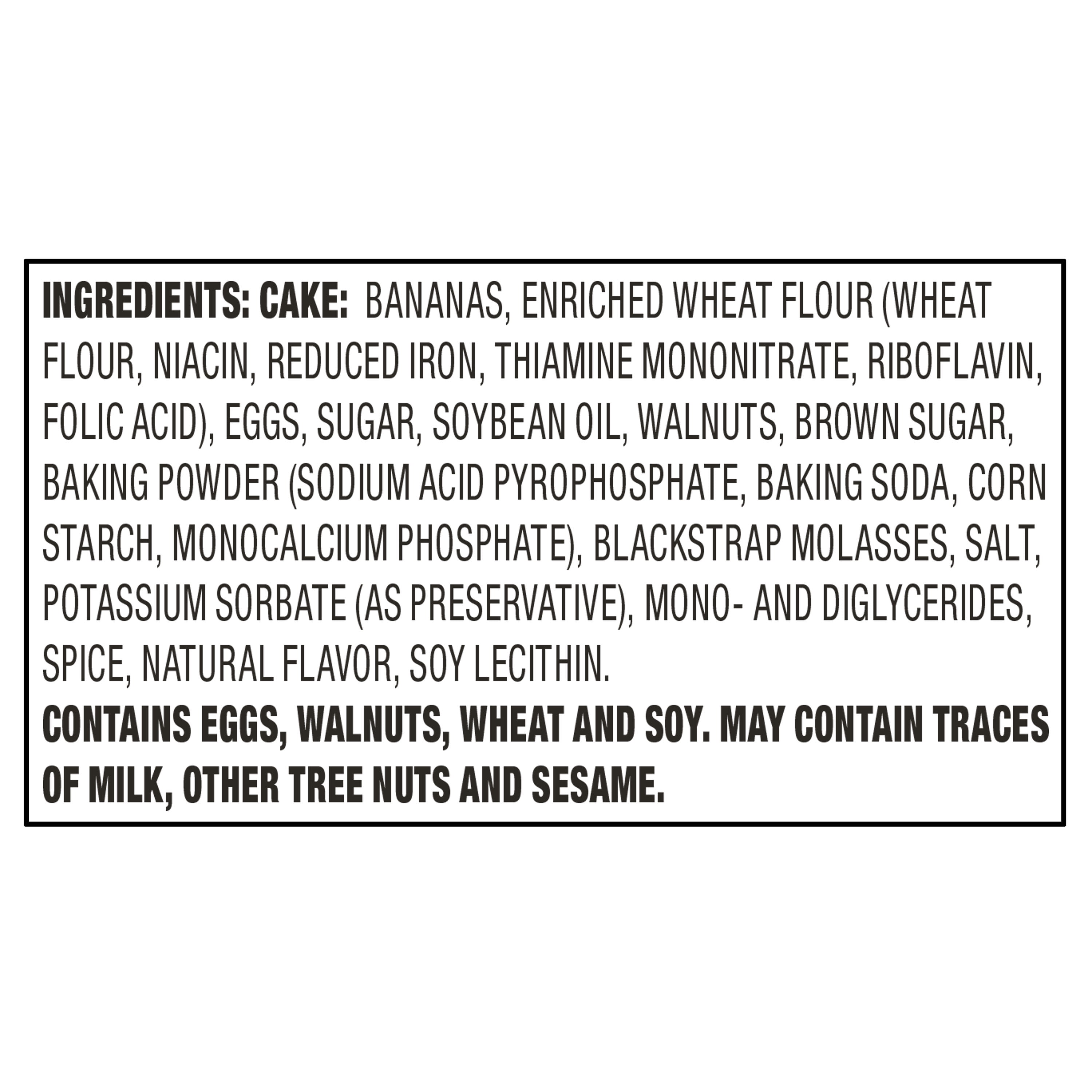 Marketside Banana Nut Sliced Cake, 14.1 oz, 8 Count