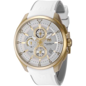 Technomarine Ocean Chronograph Quartz Silver Dial Men display picture 2