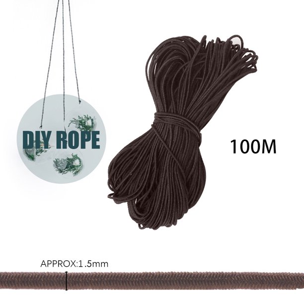 1.5mm Thin Fine Round Elastic Stretch Bungee Shock Cord 4 Colours