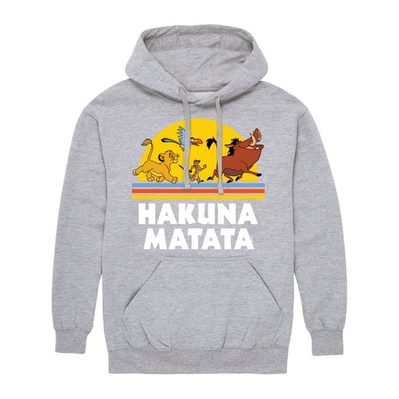 The Lion King - Into The Sunset - Men's Pullover Hooded Fleece Sweatshirt