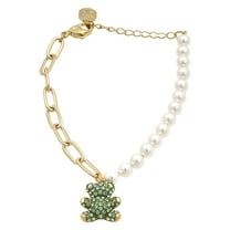 Swarovski Teddy Bear Motif Gold-Tone Bracelet